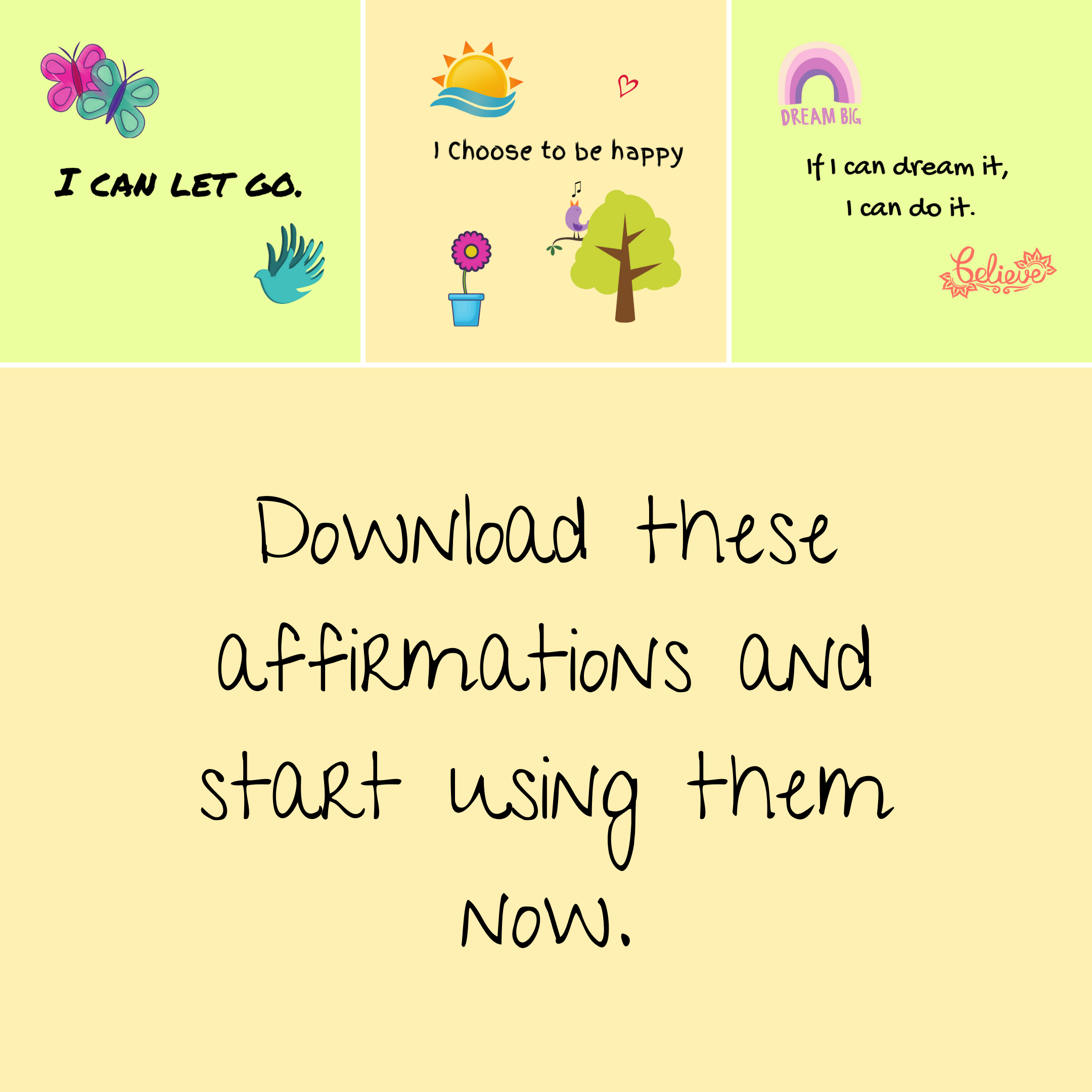 Printable Positive Affirmation Cards For Teens